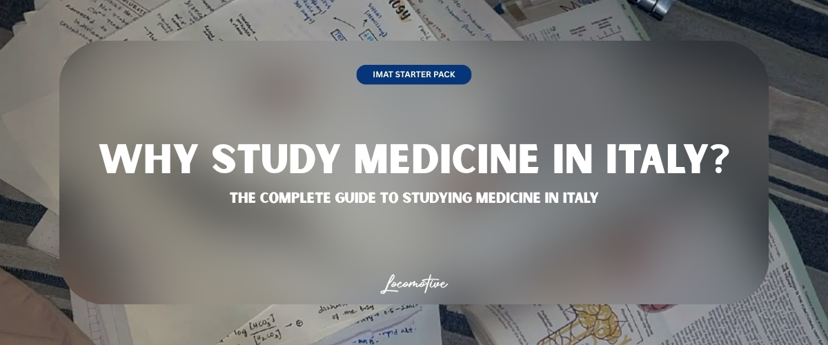 Medical students walking in white coats in a historic Italian city square