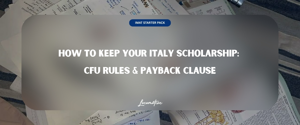 How to Keep Your Italy Scholarship: CFU Rules & Payback Clause