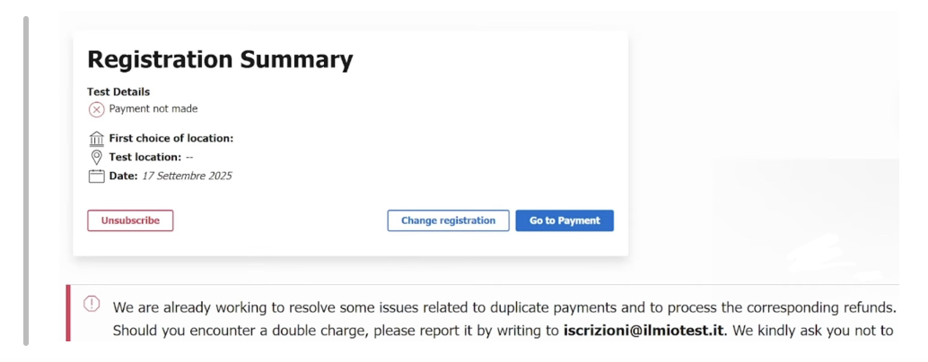 Step 7: Save your IMAT application on Universitaly